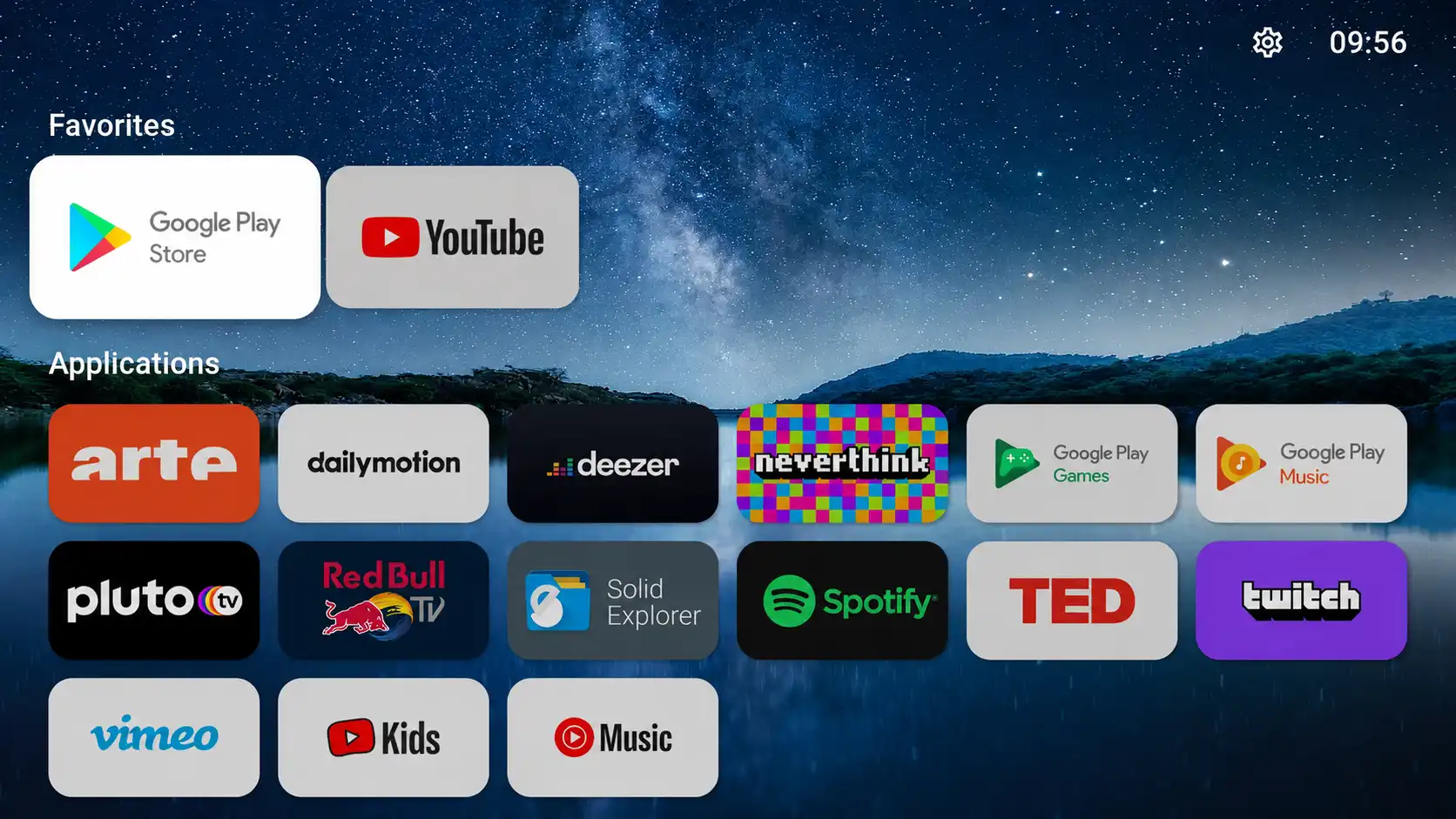 نمای واقعی محیط FLauncher در Android TV