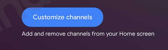 Android Tv Home Launcher Customize Channels Blue Key
