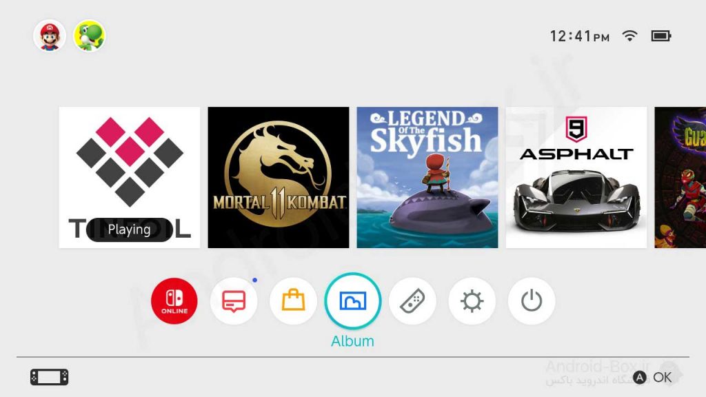 Nintendo Switch Home Page With Tinfoil Installed App