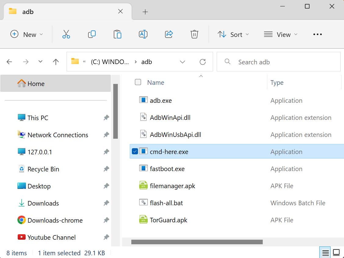 Adb Cmd Here Command
