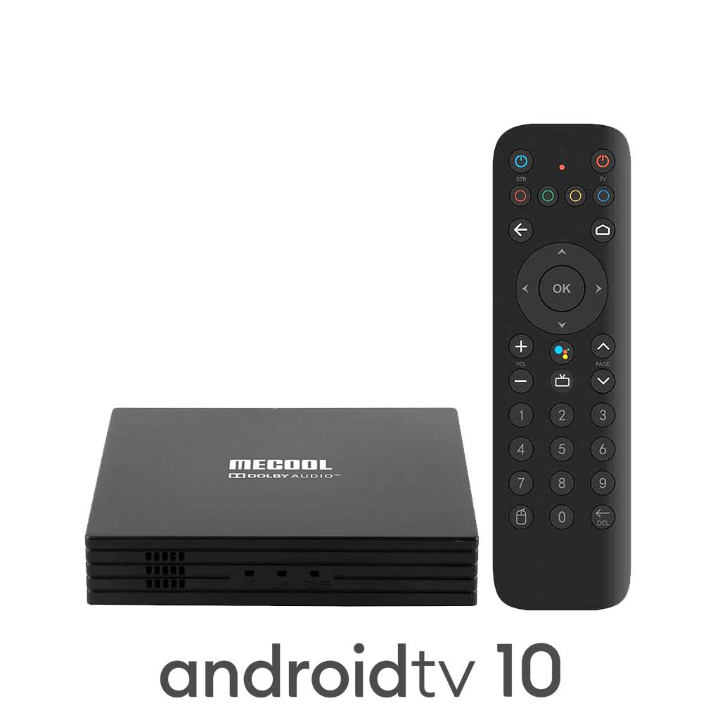 اندروید تی وی باکس با گیرنده دیجیتال تلویزیون MECOOL KT1 4k Android TV 10